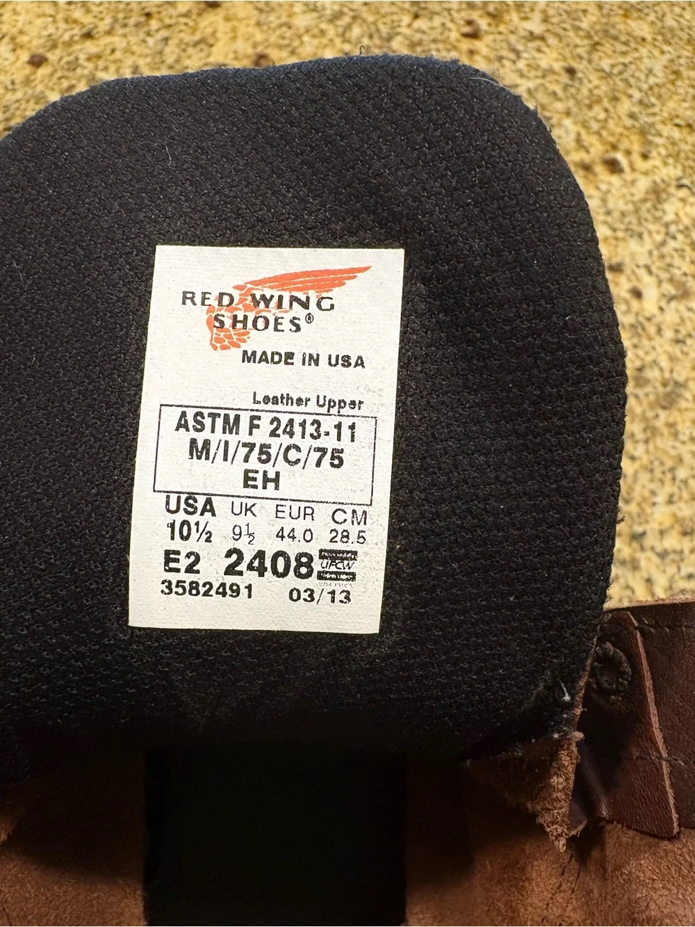 Red Wing Shoes Mens SUPERSOLE 2.0 Leather Gore-Tex Work Boots Brown Size 10.5 EE